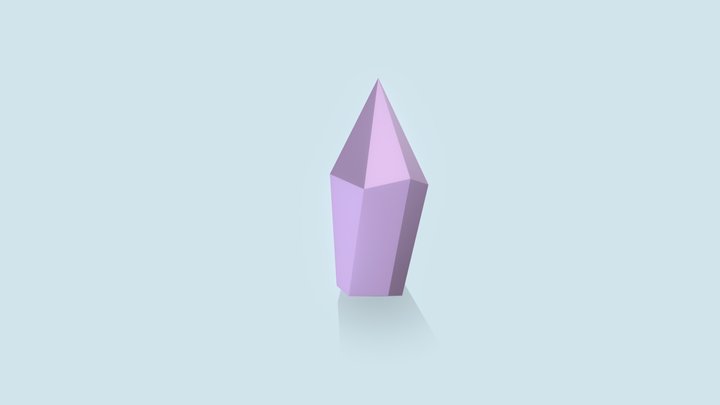 purple crystal 3D Model
