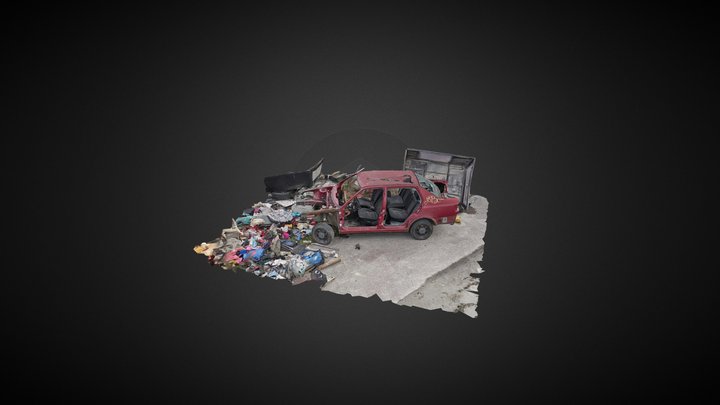 RandomLab 020 Wasteland wreck 3D Model