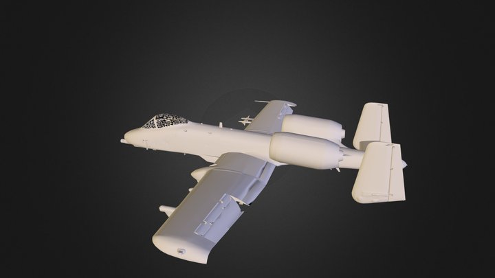 A10 Thunderbolt 3D Model