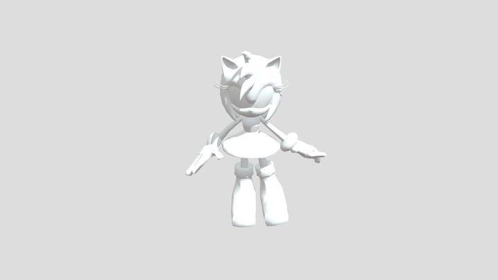 Amy Rose Pose 3D Model