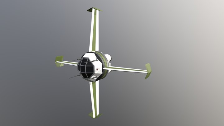 Star Fighter - Plus Star Type 3D Model