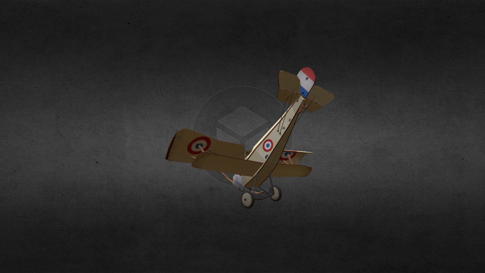 Nieuport 11 crashed