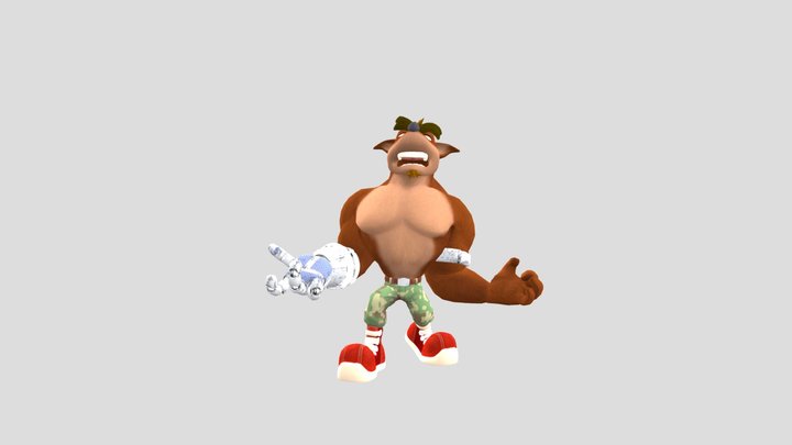 Crunch Bandicoot (CTR Nitro Fueled animation 3)