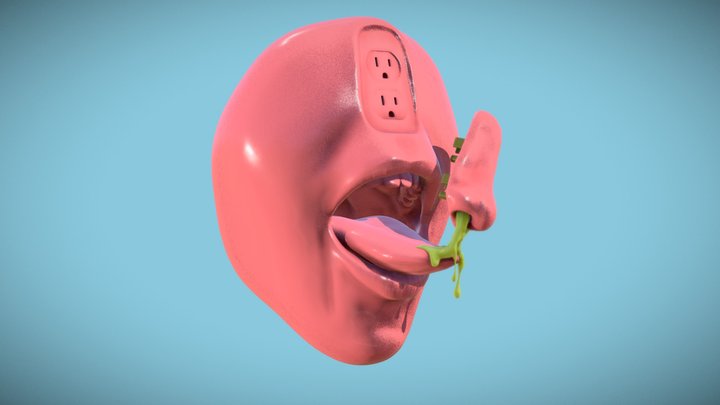 SculptJanuary18 Day01: Mouth and Nose 3D Model
