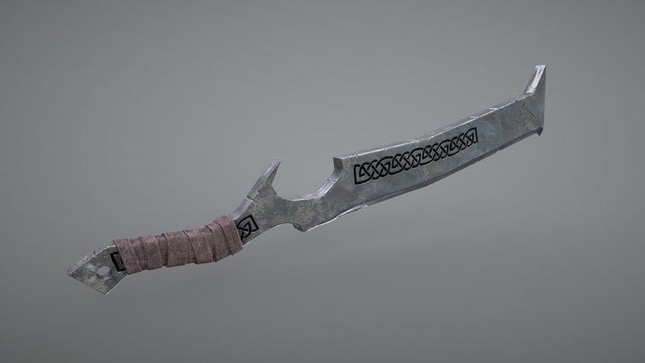 Fantasy Sword 3D Model