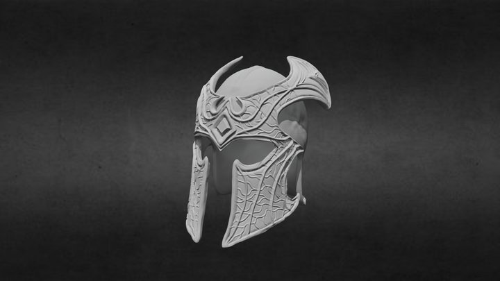 Asset 1 - Elven Warrior Helmet 3D Model
