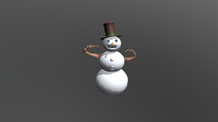 Snowman color 3D Model