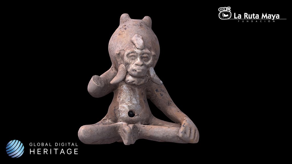 Ocarina with the shape of a Monkey