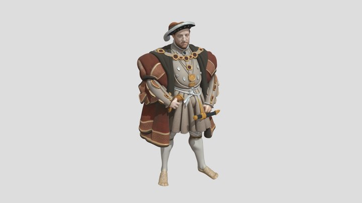 Henry VIII of England 3D Model