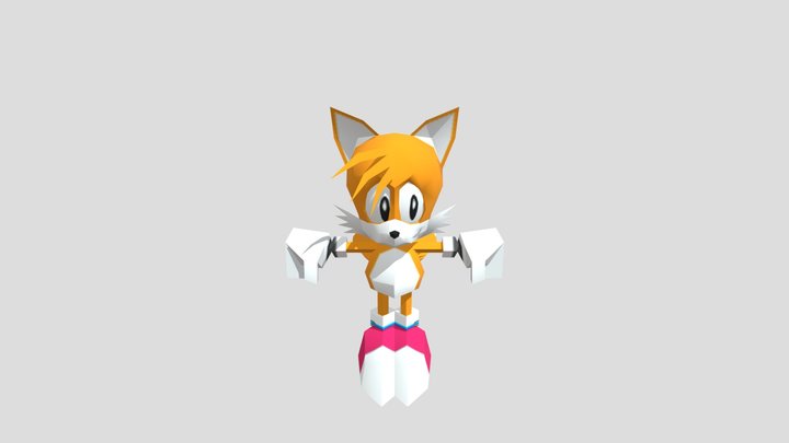 2022 poly Classic Tails 3D Model