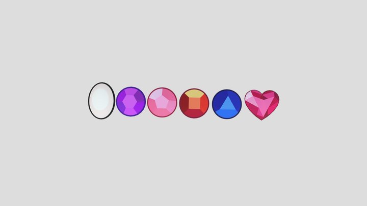 Steven Universe crystal gems (BONUS:Spinel) 3D Model