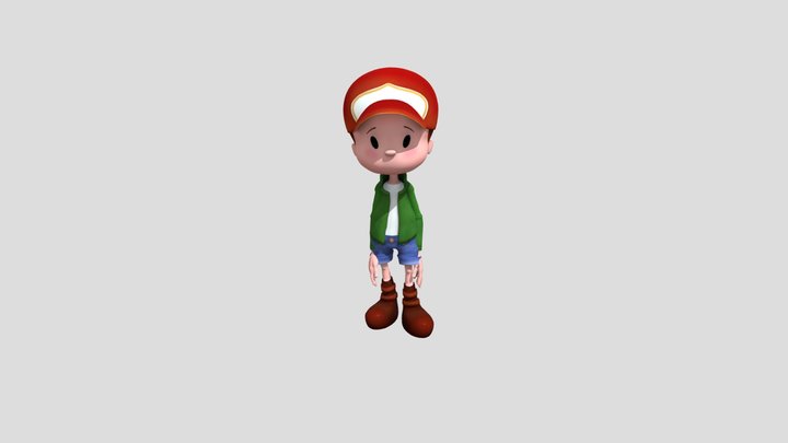 Falling Down 3D Model
