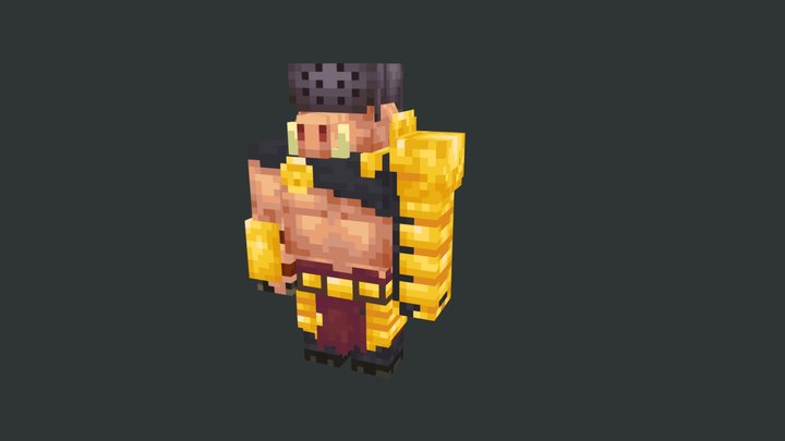 Piglin warlord 3D Model