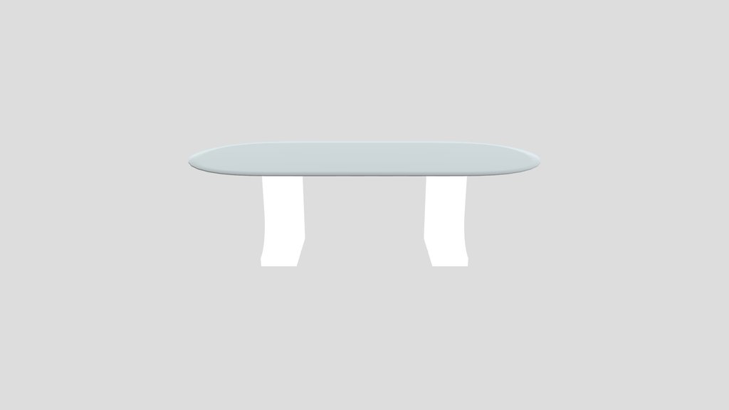 Glass And Travertine Dining Table