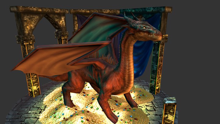 Dragon's gold 3D Model
