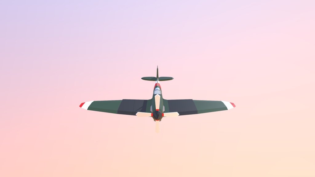 Spitfire Lowpoly (No texture) (Not finish)