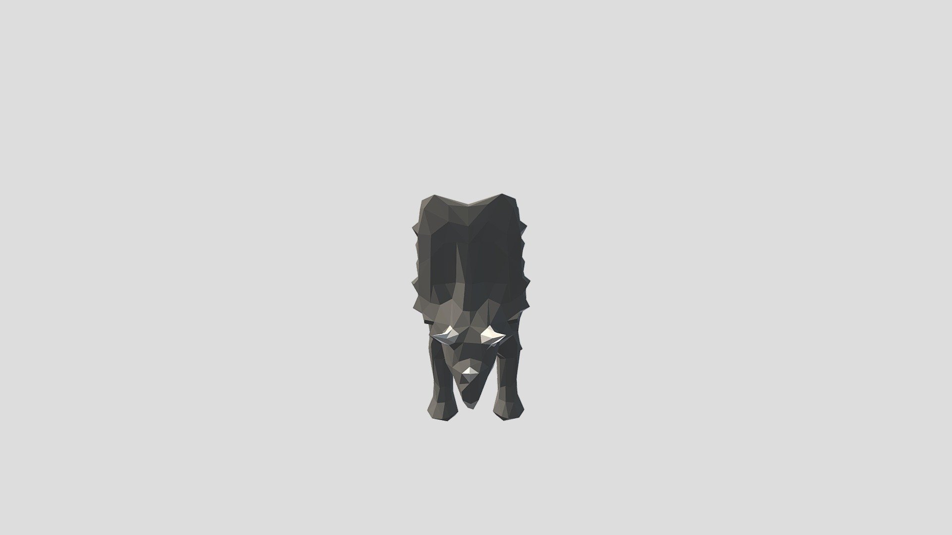 low_poly triceratops