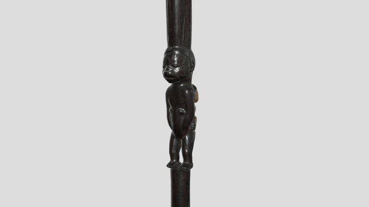 Wanderstock aus Afrika (figurale Darstellungen)