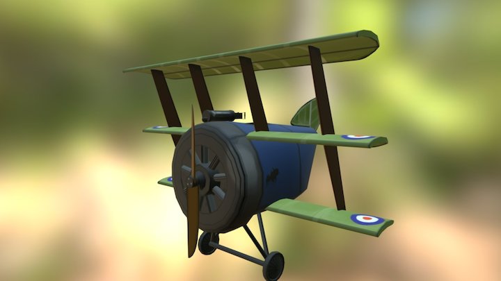 WW1 Sopwith Triplane 3D Model