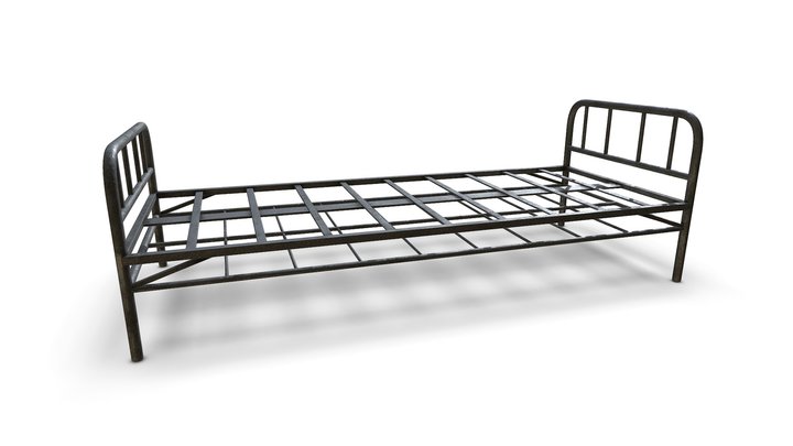 Metal Bed Frame 3D Model