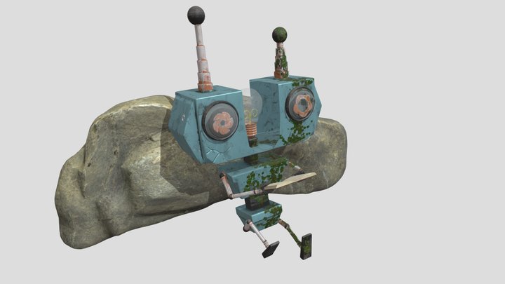 Raymond the reading robot 3D Model