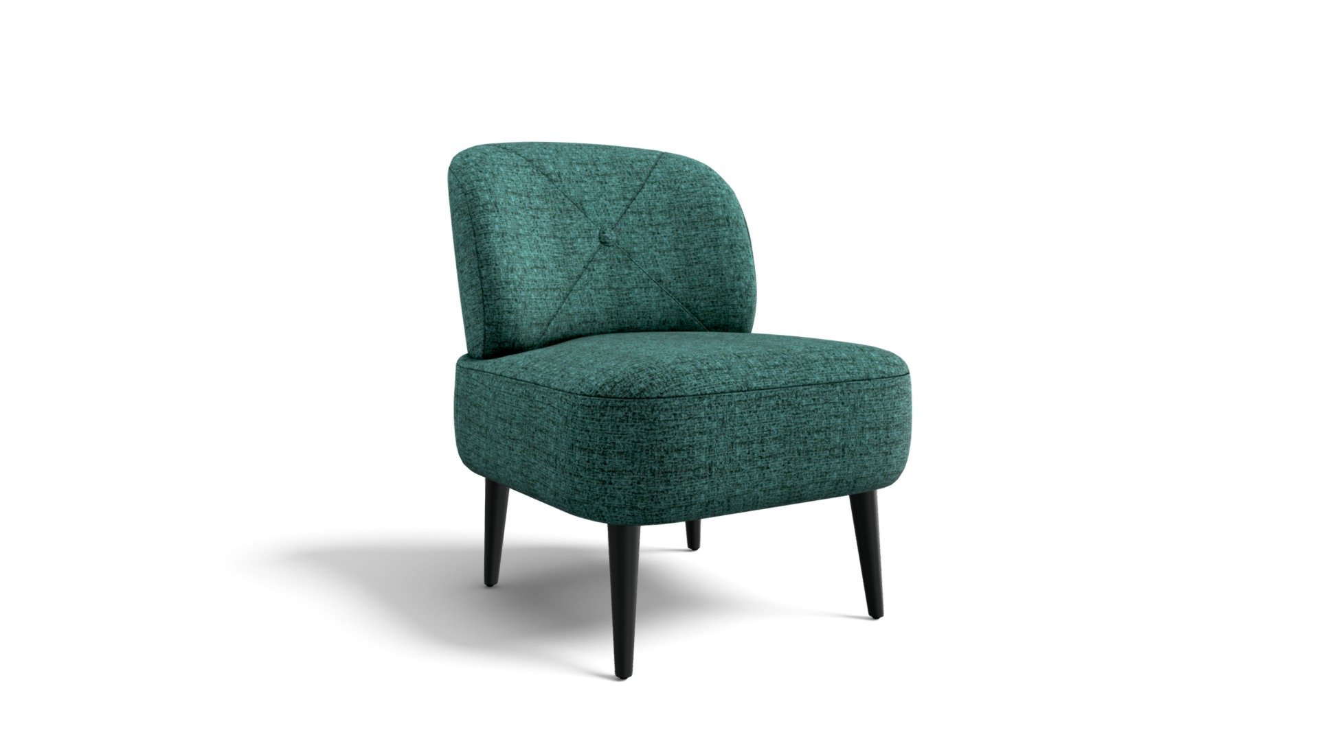 Jasper Accent Chair, Teal Boucle