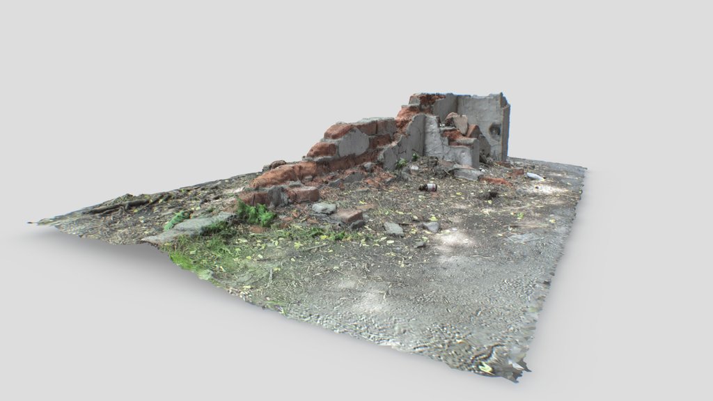 FREE Ruined Wall [3D Scan]