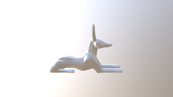 Egypt Guard Dog 3D Model