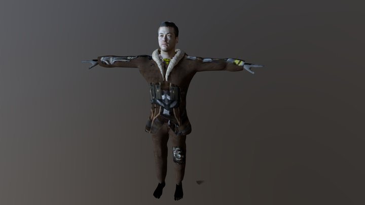 hayato character, free fire, 3D Model