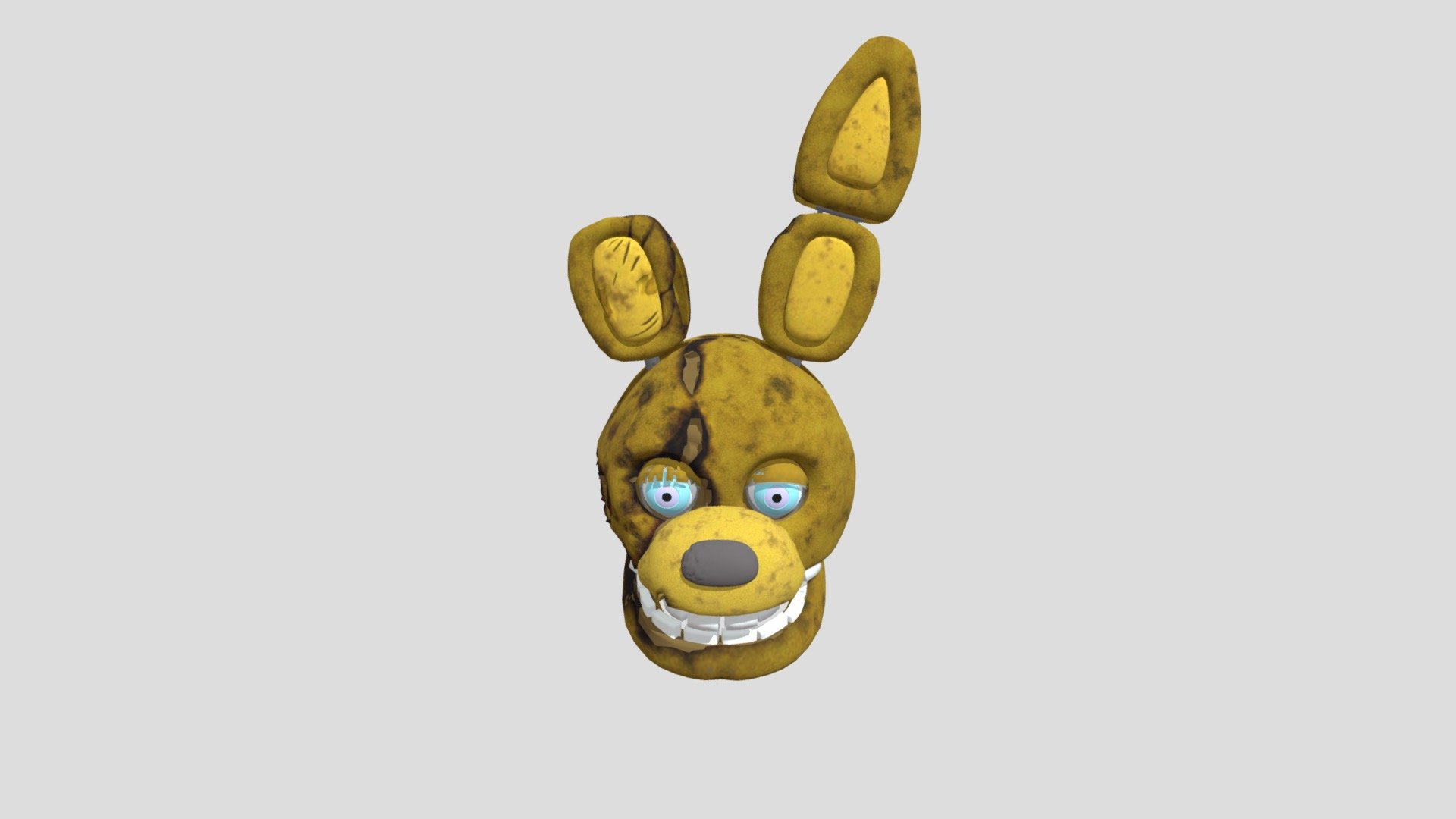 Springbonnie Head FNAF Movie - obj version - Download Free 3D model by ...