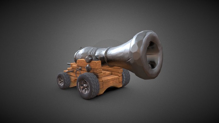 Stilized Canon 3D Model