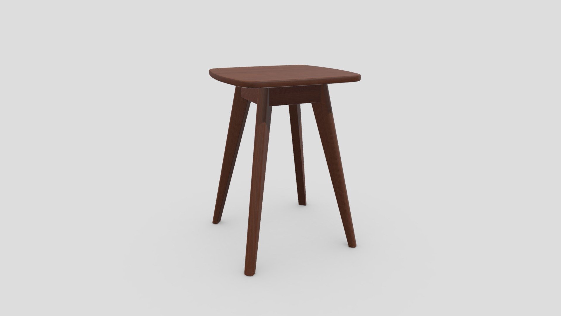 Side table and wooden stool - Buy Royalty Free 3D model by interior ...