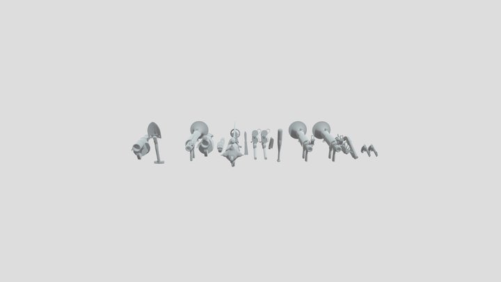 Tf2 Weapon Pack 1 3D Model
