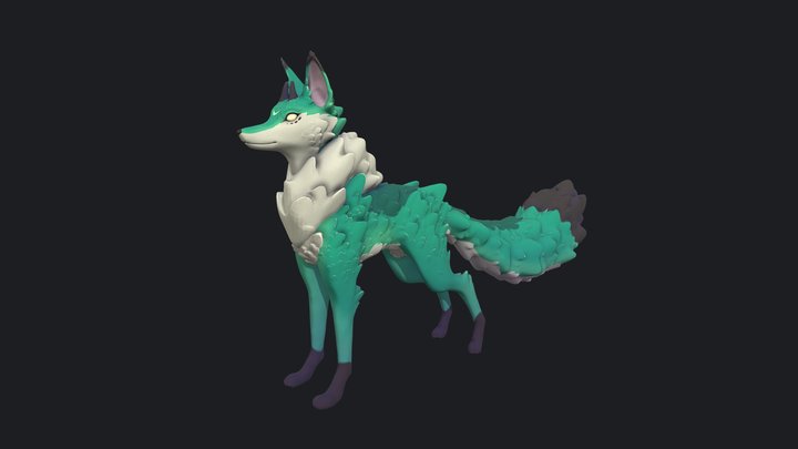 Spirit Fox 3D Model