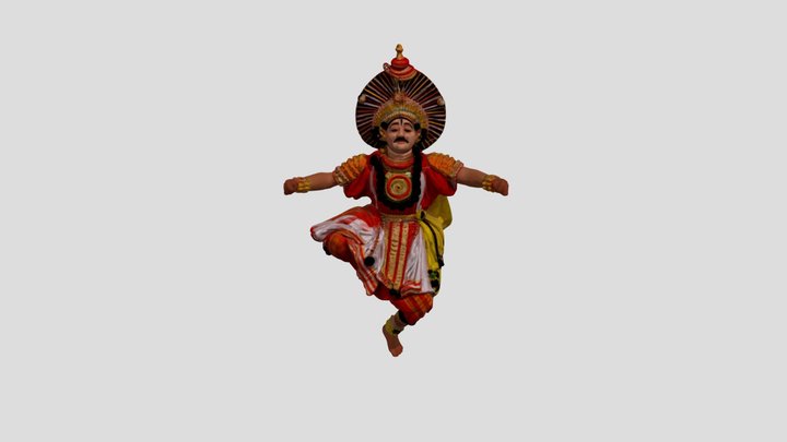 Yakshagana Performance 3D Model