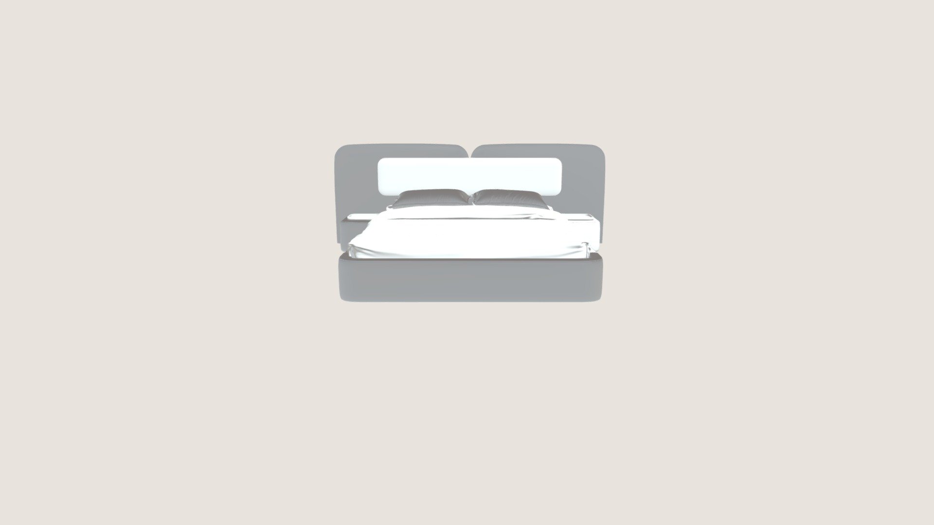 Dakota Bed — кровать от Modern Home — Sketchfab embed 3D viewer