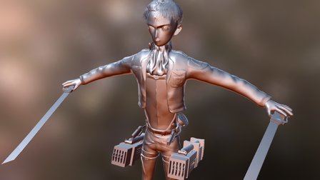 Lévi Ackerman Attack on Titan 3D Model