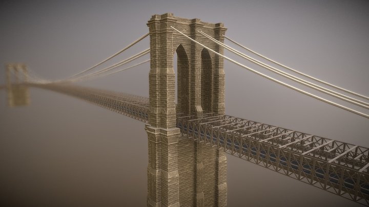 New York Brooklyn bridge 3D Model