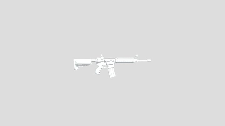 Оружие M4 Стандофф 2 Standoff 3D Model