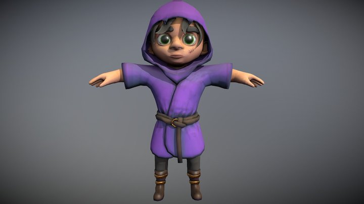 Stylized Archer 3D Model
