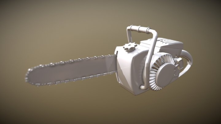 Old Chainsaw 3D Model