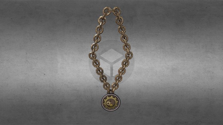 Steampunk Compass 3D Model
