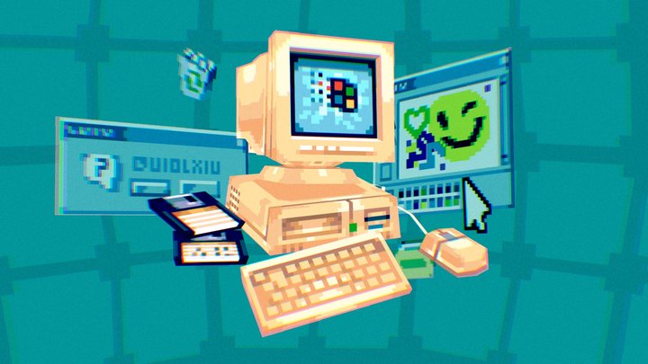 Windows 98 3D Model