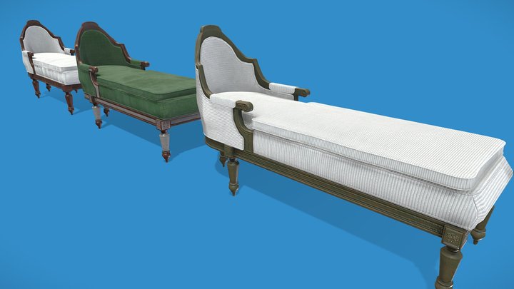 Fainting-couch 3D models - Sketchfab