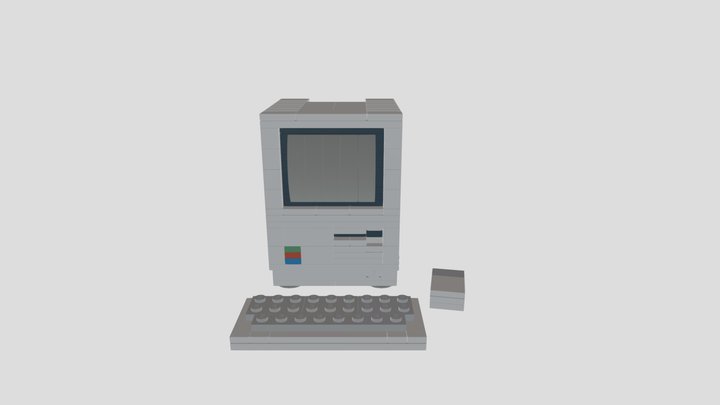 Apple Macintosh 1984 3D Model