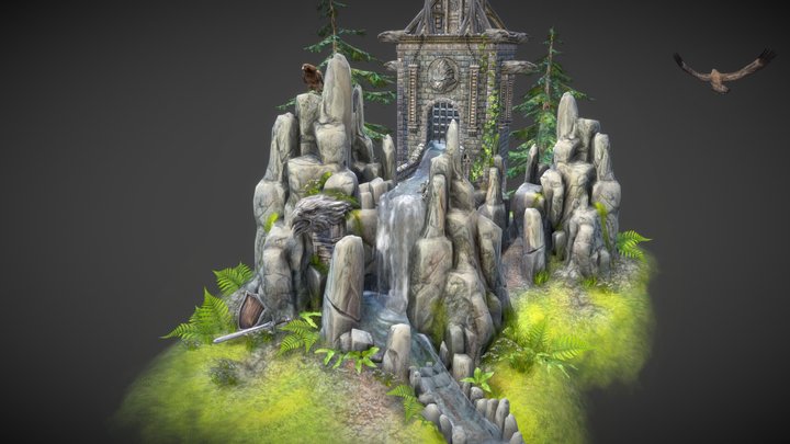Waterfall of Aderyn 3D Model