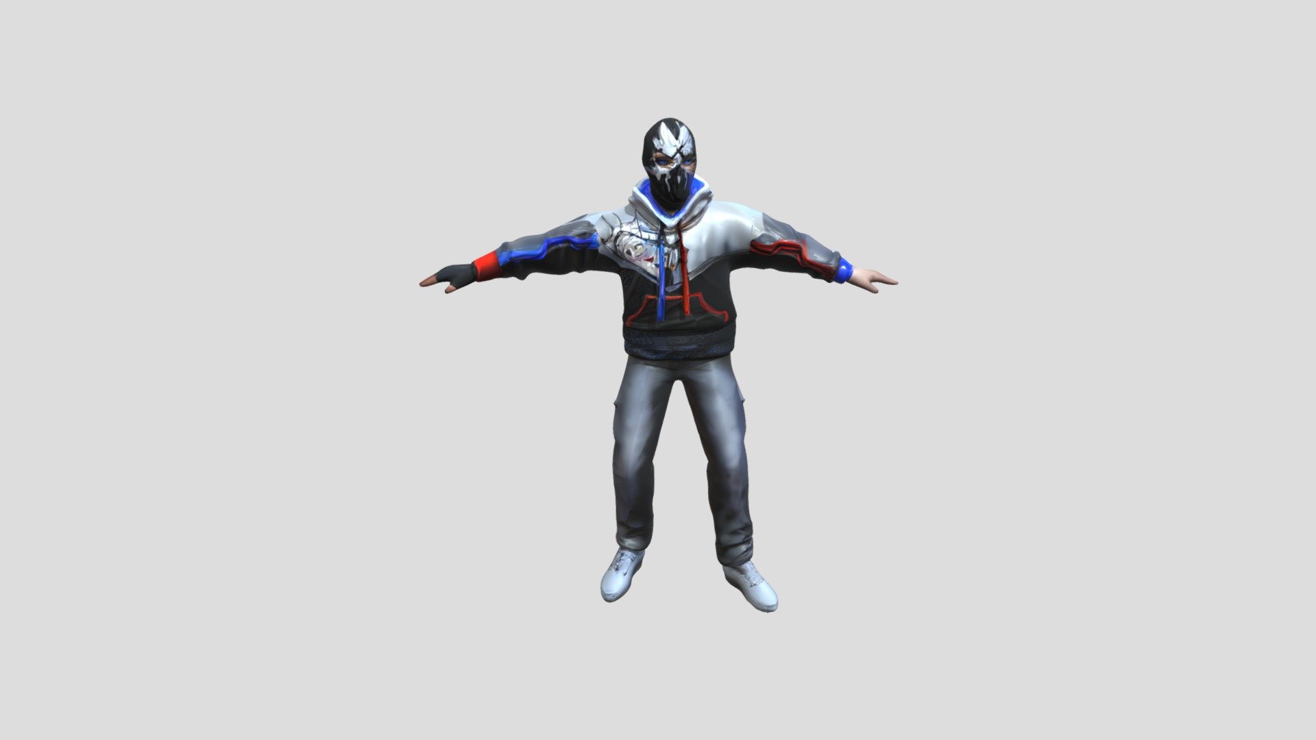 Masked person in hoodie - 3D model by Manishdjsn123 [5e3394c] - Sketchfab