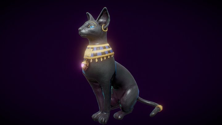 Cleopatra Cat Model 3D Model
