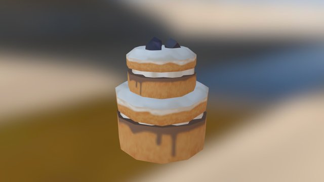 Sponge Cake 3D Model