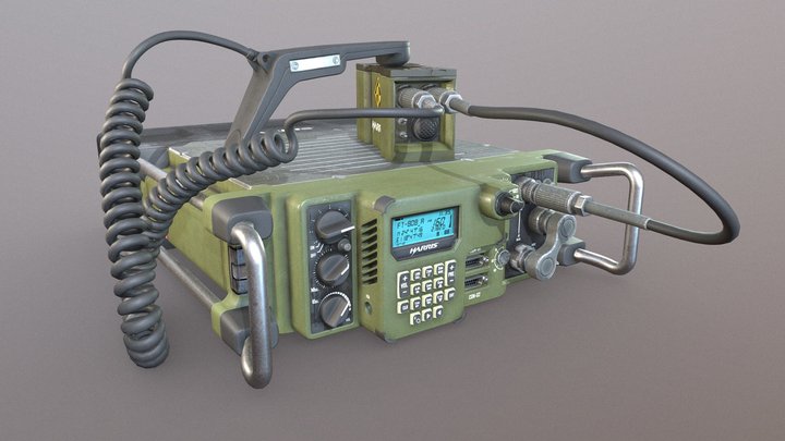 tactical military radio 3D Model